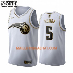 Maillot NBA Orlando Magic Mohamed Bamba 5 Nike 2019-20 Blanc Golden Edition Swingman - Enfant